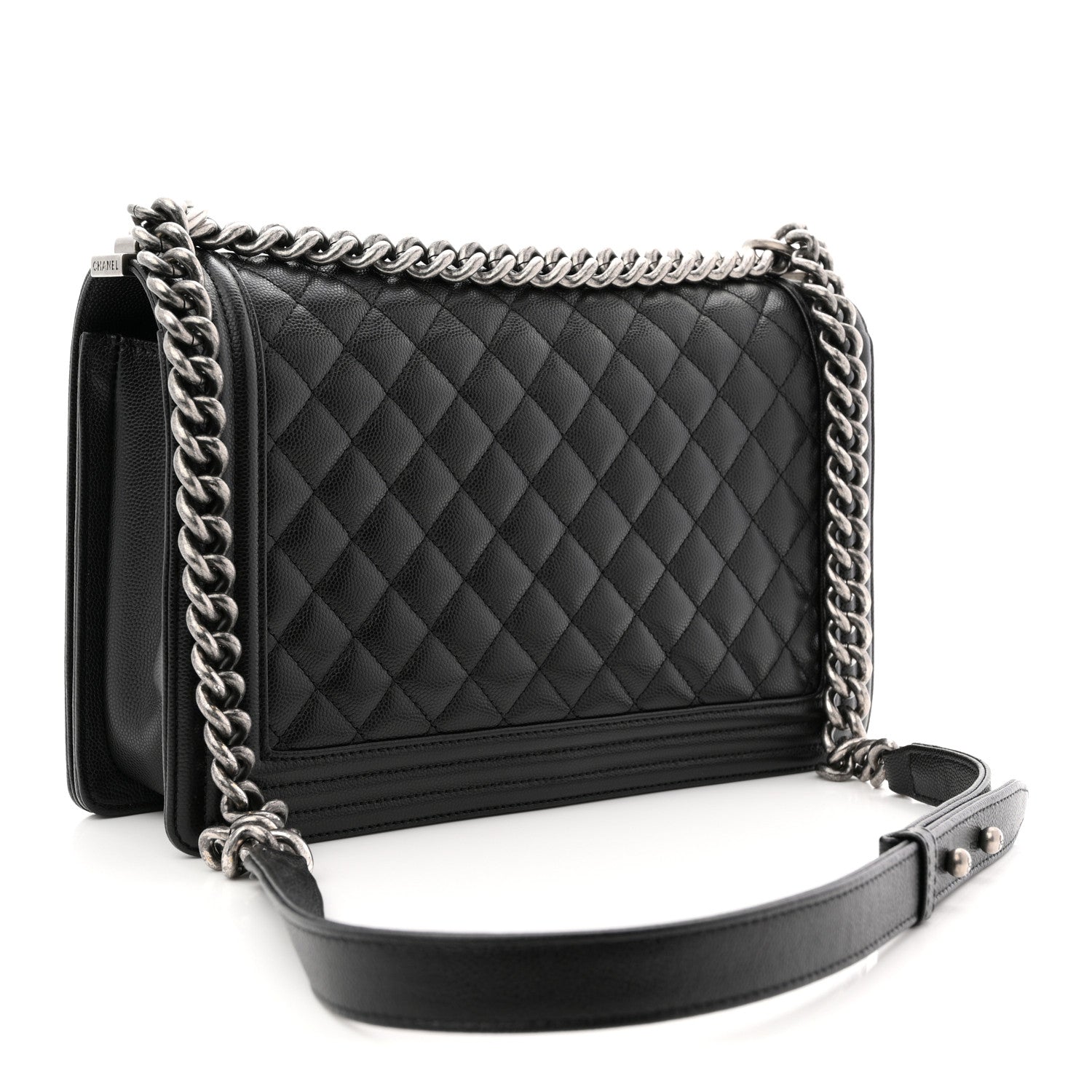 Chanel Caviar Quilted New Medium Boy Flap Black 3 of 10
