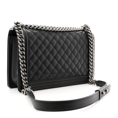 Chanel Caviar Quilted New Medium Boy Flap Black 3 of 10