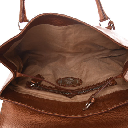 Fendi Cuoio Romano Selleria Linda Satchel Bronzo 5 of 7