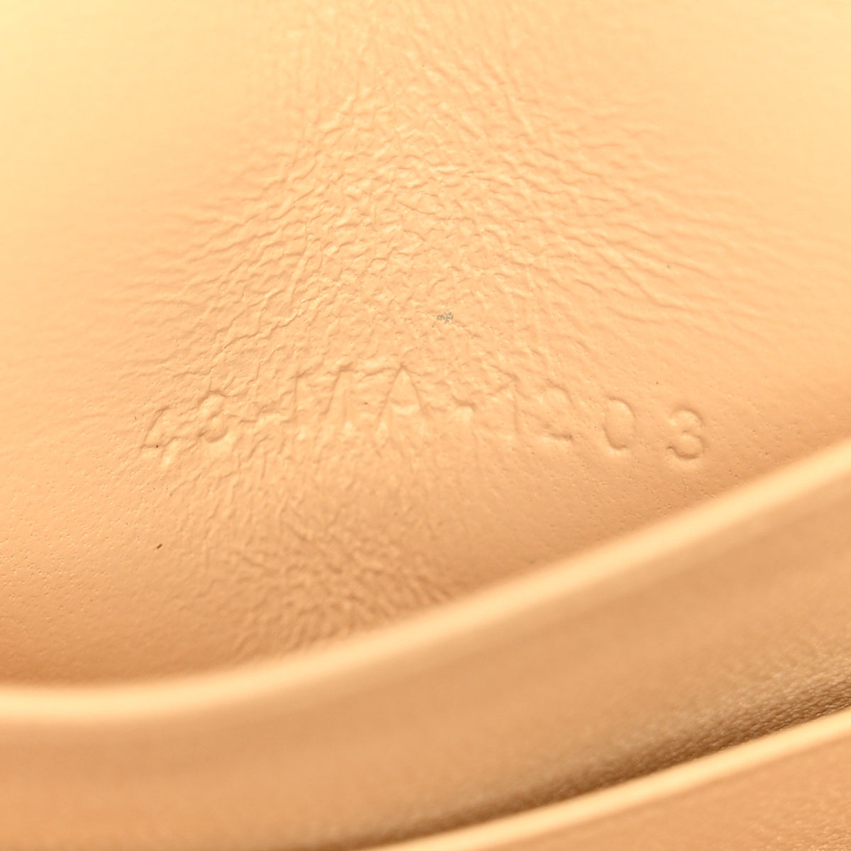 Metallic Lambskin Cannage Mini My Dior Bag Beige