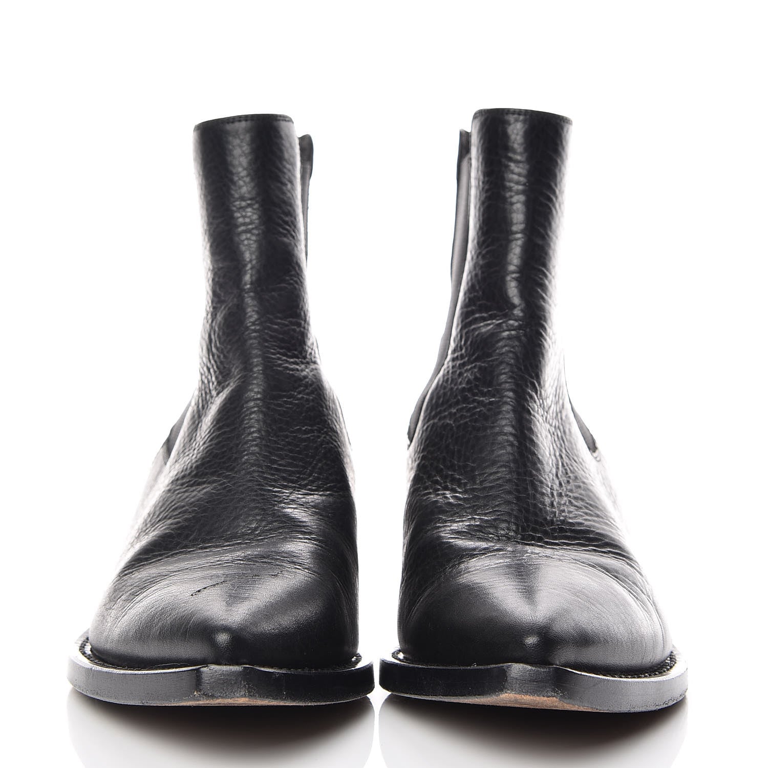 Saint Laurent Calfskin Theo Chelsea Ankle Boots 36.5 Black 2 of 15