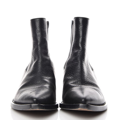 Saint Laurent Calfskin Theo Chelsea Ankle Boots 36.5 Black 2 of 15