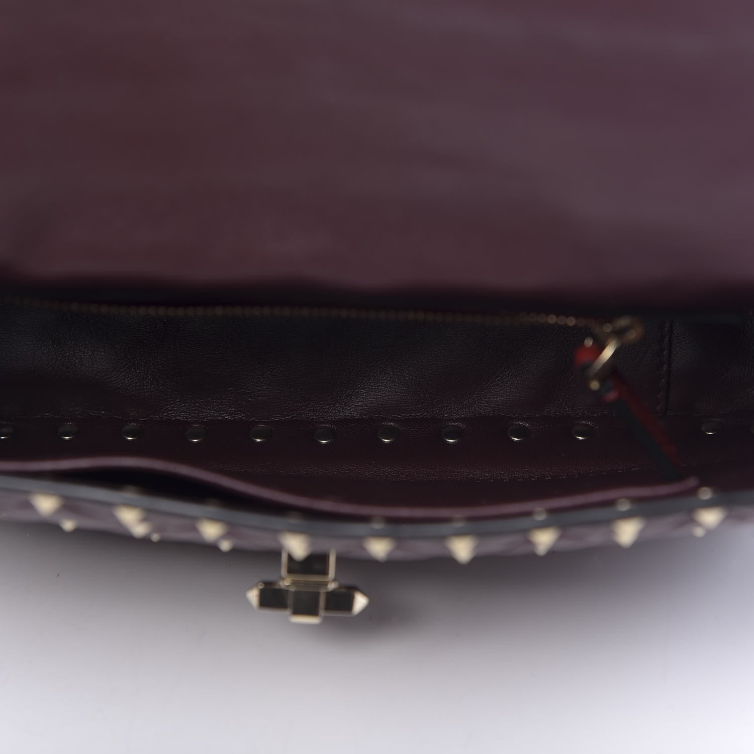 Valentino Garavani Nappa Medium Rockstud Spike Shoulder Bag Rubin 5 of 10