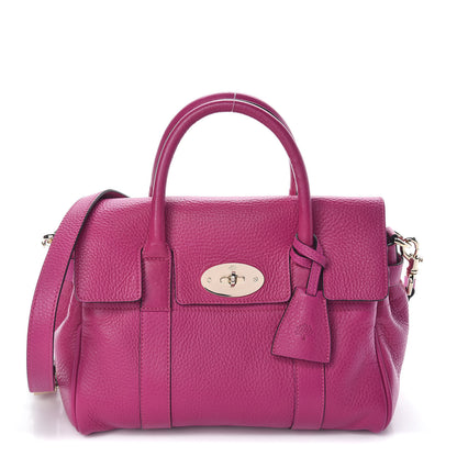 Mulberry Spongy Pebbled Small Bayswater Satchel Hot Fuchsia 1 of 11