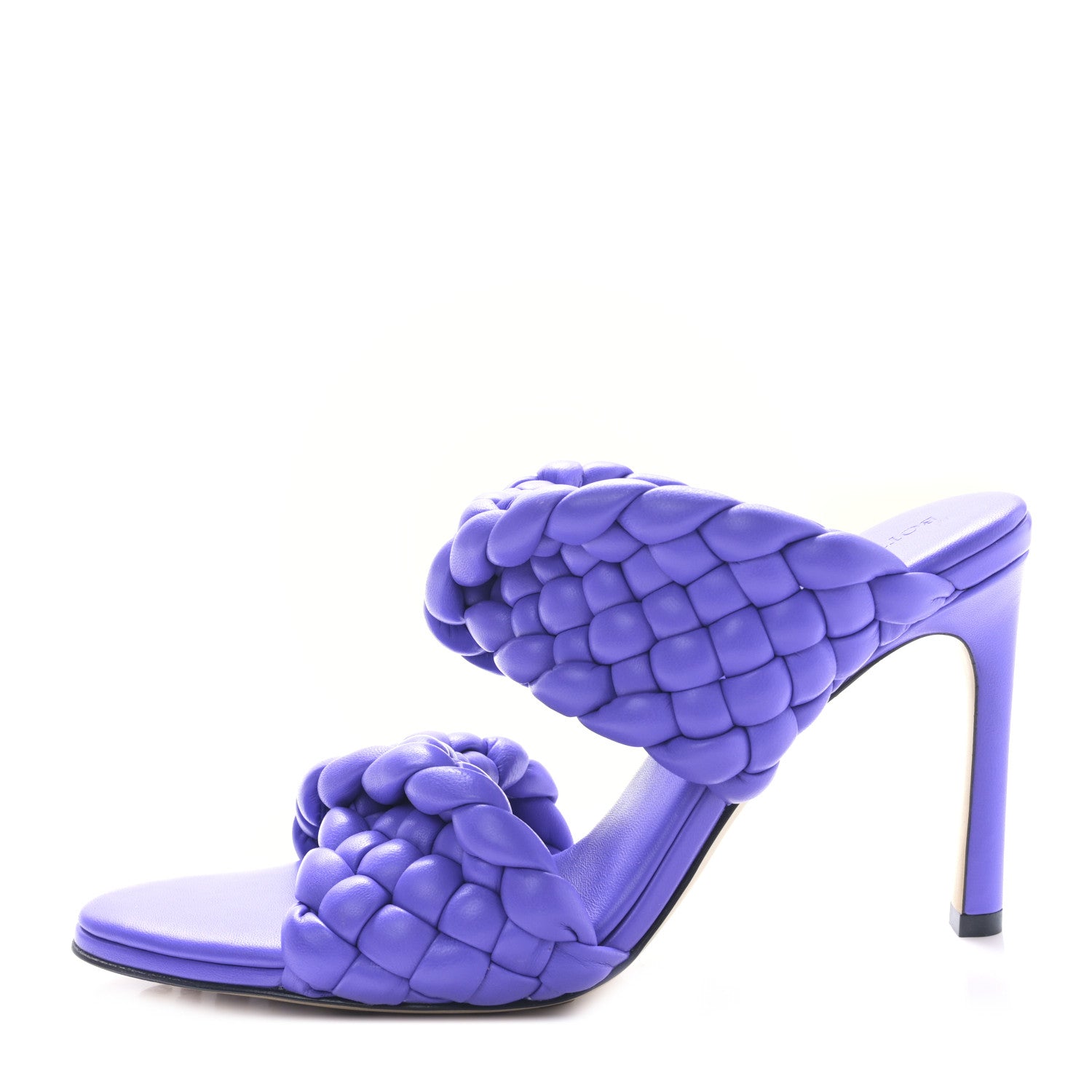 Bottega Veneta Nappa Twisted Padded Intrecciato Curve Slide Sandals 37 Purple 1 of 7