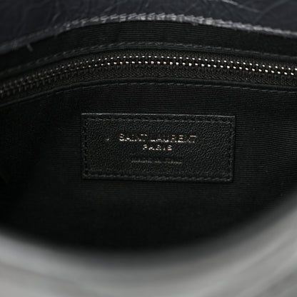 Saint Laurent Crinkled Calfskin Matelasse Monogram Niki Chain Wallet Storm 6 of 11