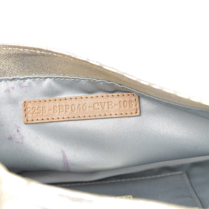 Fendi Metallic Calfskin Mia Pochette Silver 6 of 15