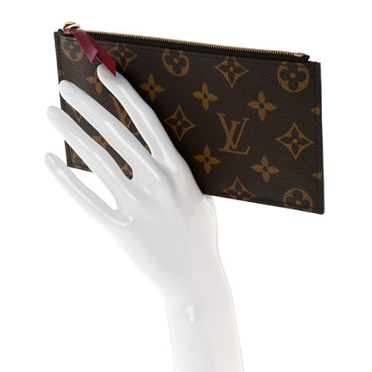 Louis Vuitton Monogram Felicie Chain Wallet Zippered Insert Fuchsia 2 of 6