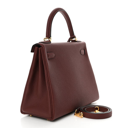 Hermes Togo Kelly Retourne 28 Rouge H 2 of 12
