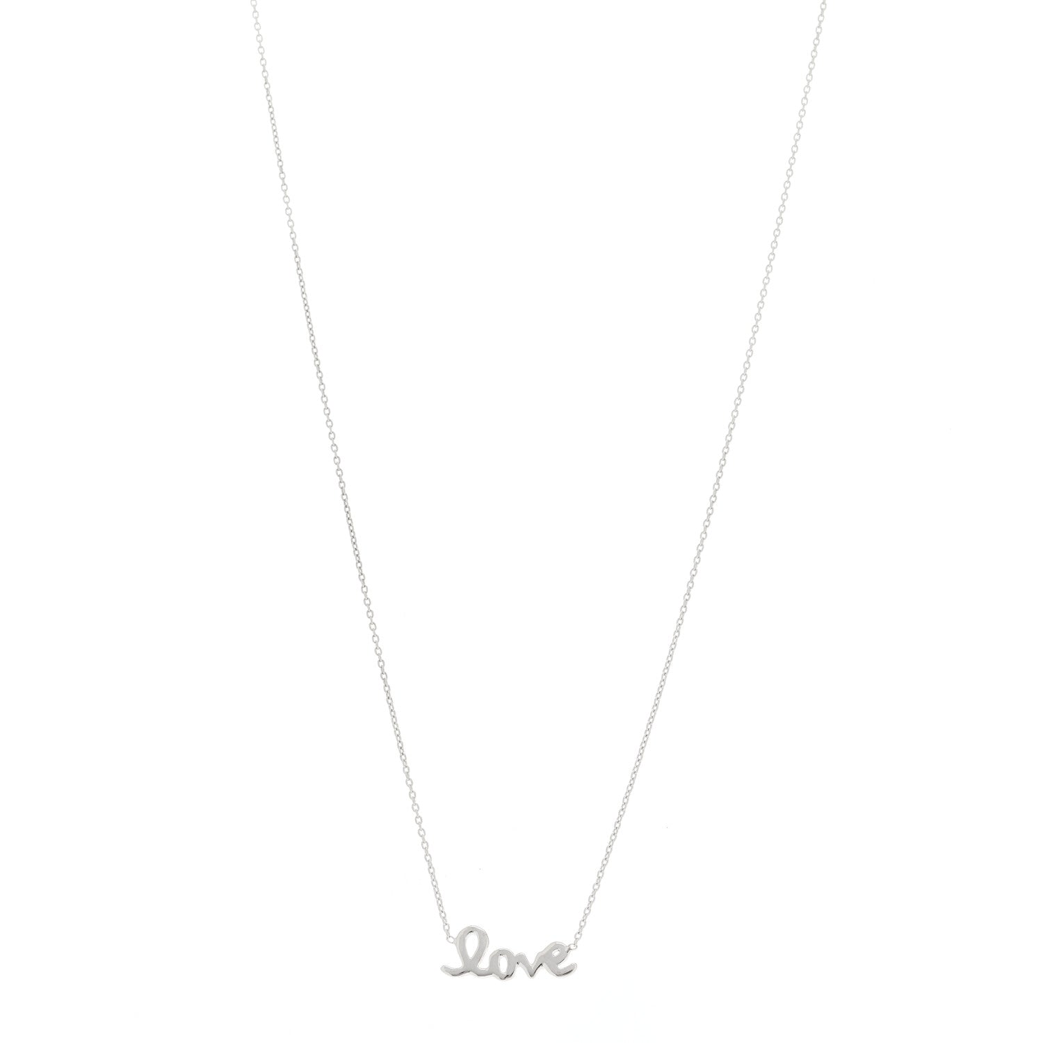 Roberto Coin 18K White Gold Love Necklace 1 of 7