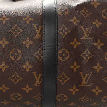 Louis Vuitton Monogram Macassar Keepall Bandouliere 45 10 of 12