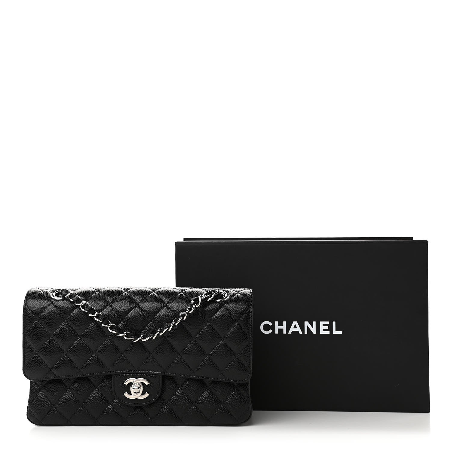 Chanel Caviar Quilted Medium Double Flap Black 11 of 11