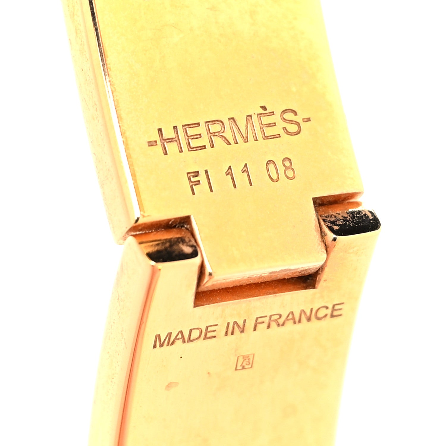Hermes Enamel Narrow Clic Clac H Bracelet GM Marron Glace 4 of 4