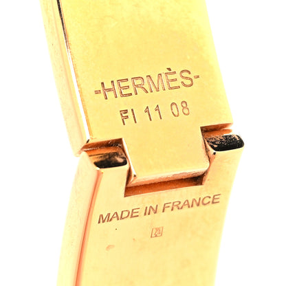 Hermes Enamel Narrow Clic Clac H Bracelet GM Marron Glace 4 of 4
