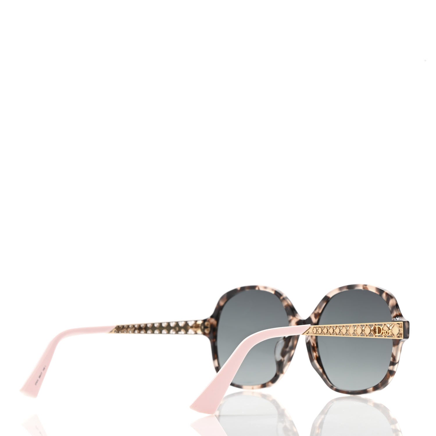 Christian Dior Acetate Diorama 8F Sunglasses Tortoise Pink Gold 4 of 9
