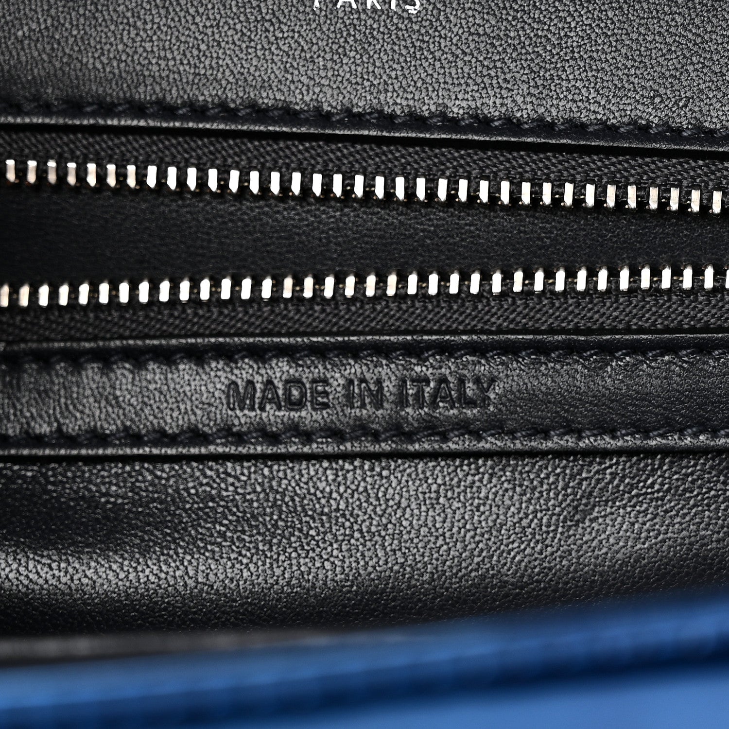 Christian Dior Metallic Patent Micro-Cannage Medium Diorama Flap Bag Blue 7 of 11