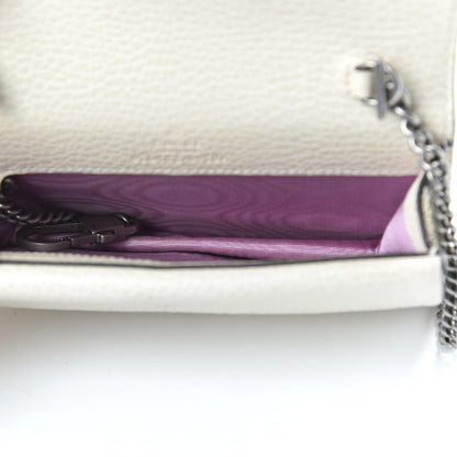 Gucci Dollar Calfskin Crystal Super Mini Dionysus Shoulder Bag Mystic White Black Diamond 5 of 9