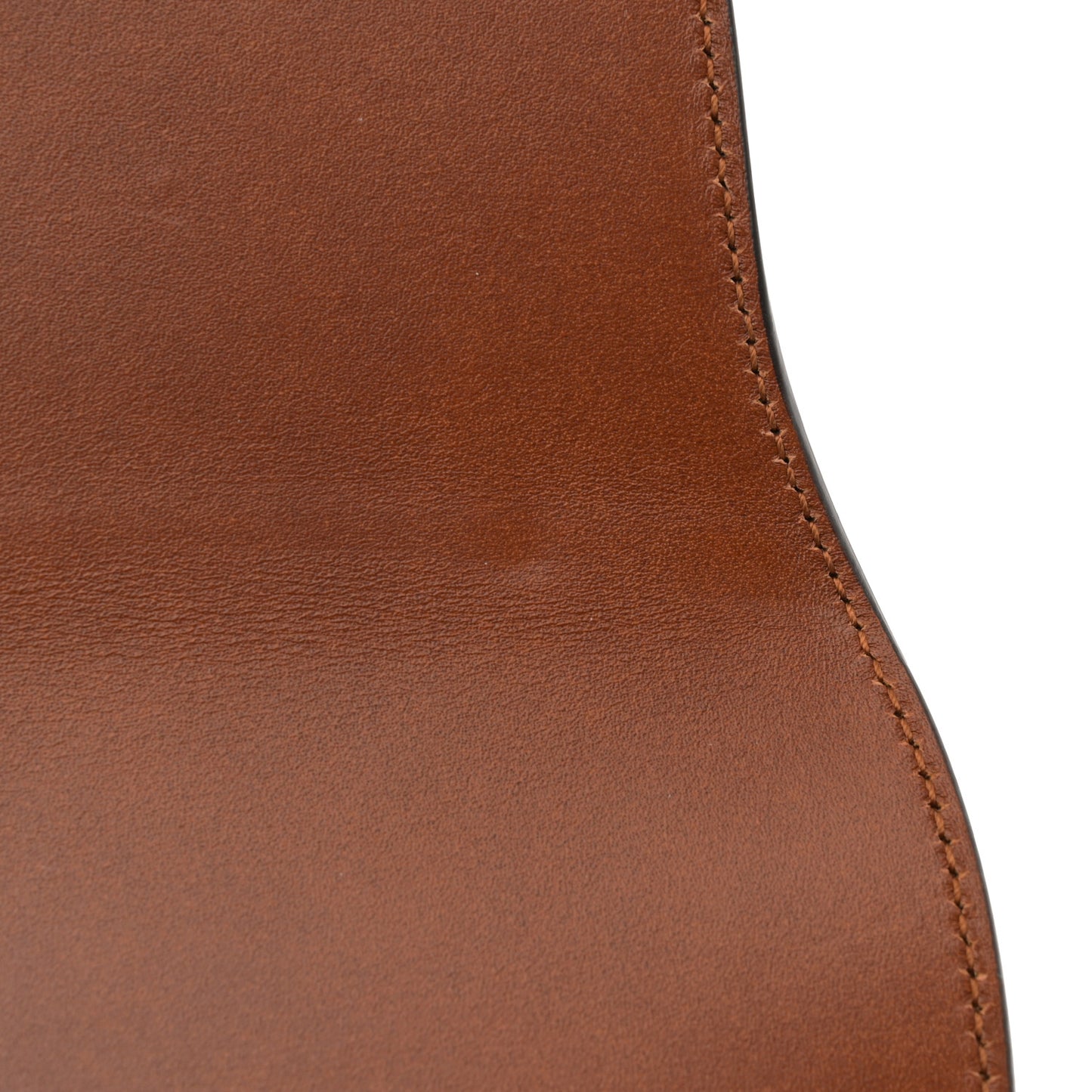 Calfskin Small Logo Shoulder Bag Brown