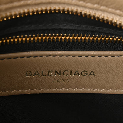 Balenciaga Chevre Gold Metallic Edge Hardware Mini City Beige Latte 7 of 11