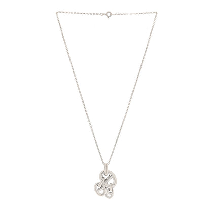 Hermes Sterling Silver Amulette Chaine d'Ancre Enchaine Pendant Necklace 3 of 6