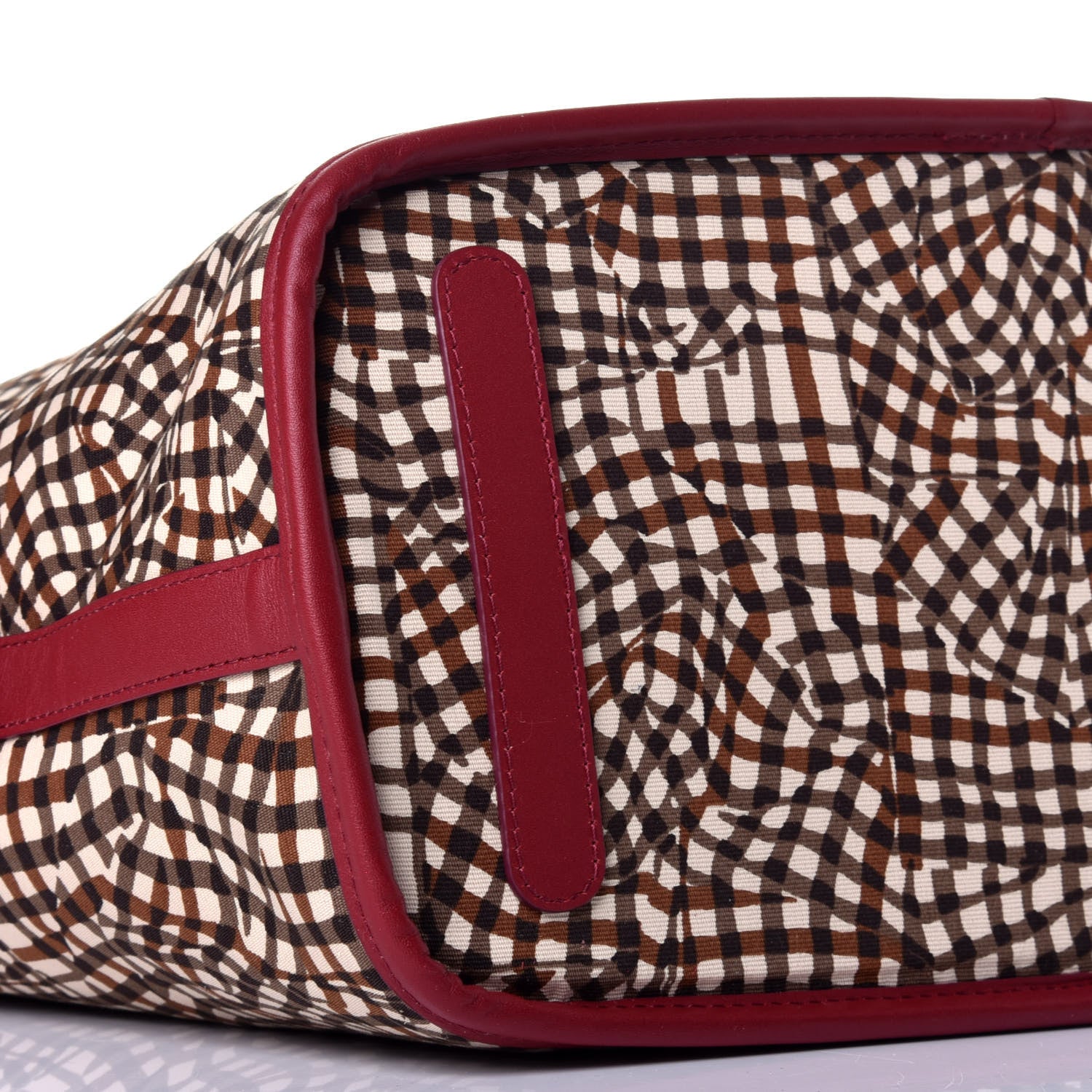 MCM Visetos Medium Liz Reversible Shopper Tote Beige Red 12 of 14