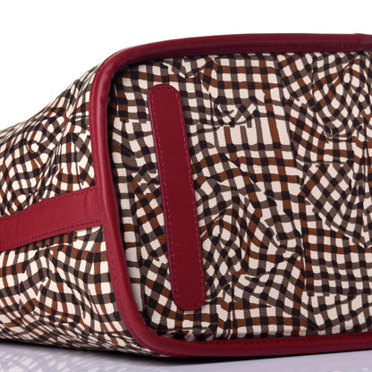 MCM Visetos Medium Liz Reversible Shopper Tote Beige Red 12 of 14