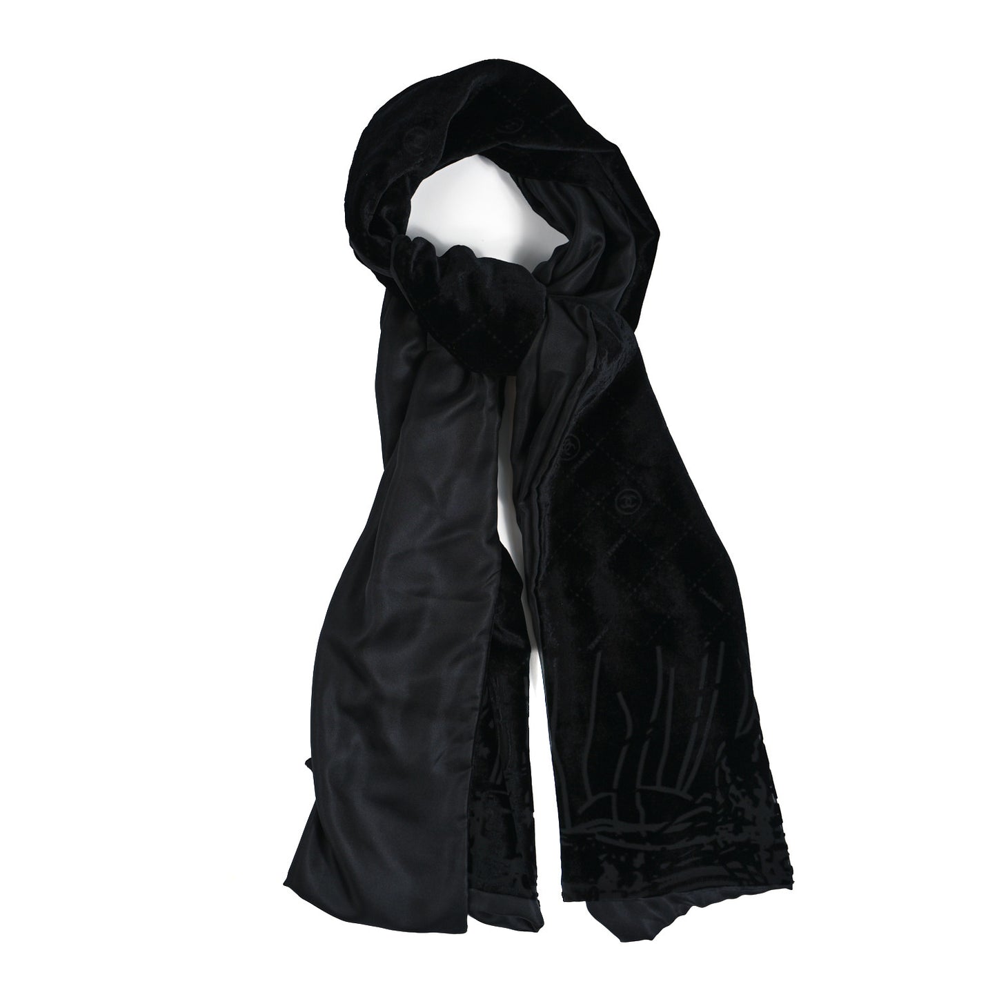 Cashmere CC Shawl Black Silver