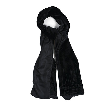 Chanel Cashmere CC Shawl Black Silver 1 of 4