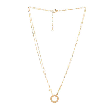 Cartier 18K Yellow Gold 2 Diamond LOVE Necklace 3 of 5