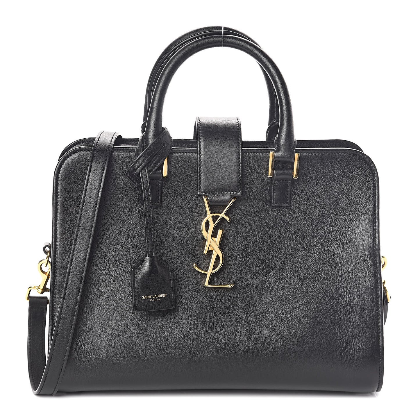 Calfskin Monogram Baby Cabas Black
