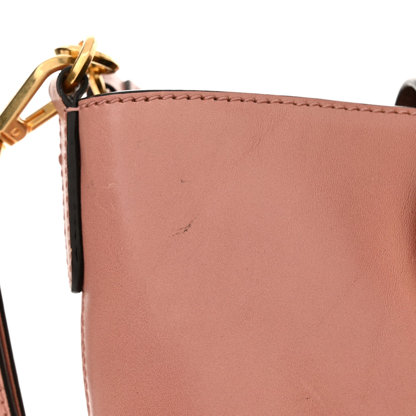 Calfskin Madeline Bucket Bag Blush