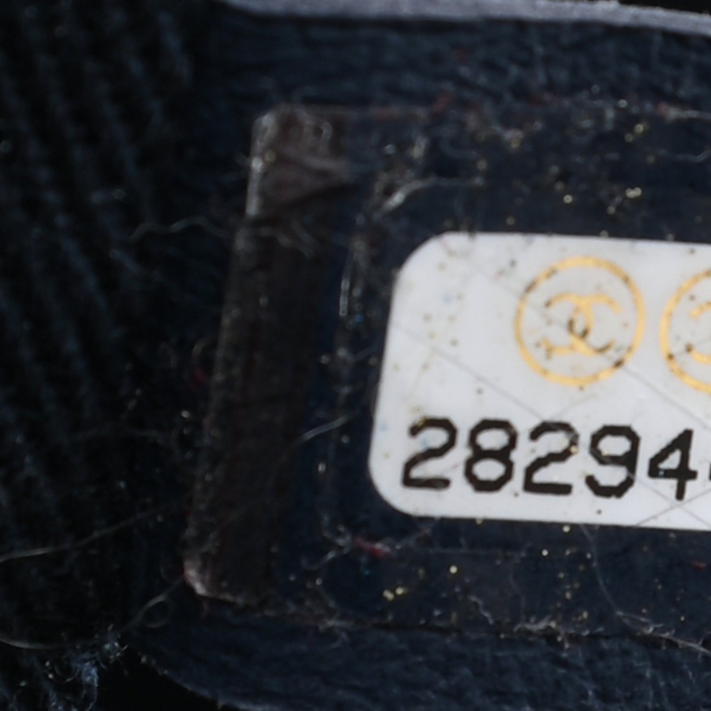 Lurex Canvas Medium Deauville Tote Navy Blue Gold