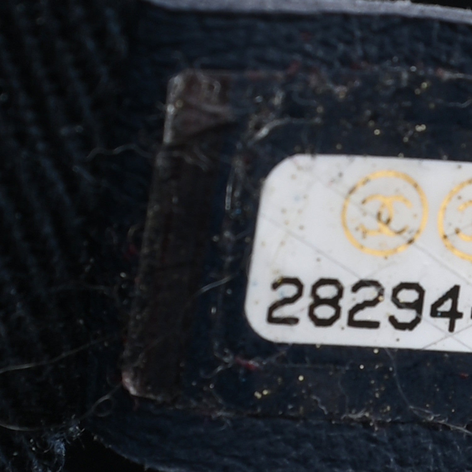 Chanel Lurex Canvas Medium Deauville Tote Navy Blue Gold 6 of 9