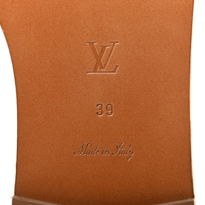 Louis Vuitton Monogram Escale Lock It Flat Mule 39 Blue 7 of 8