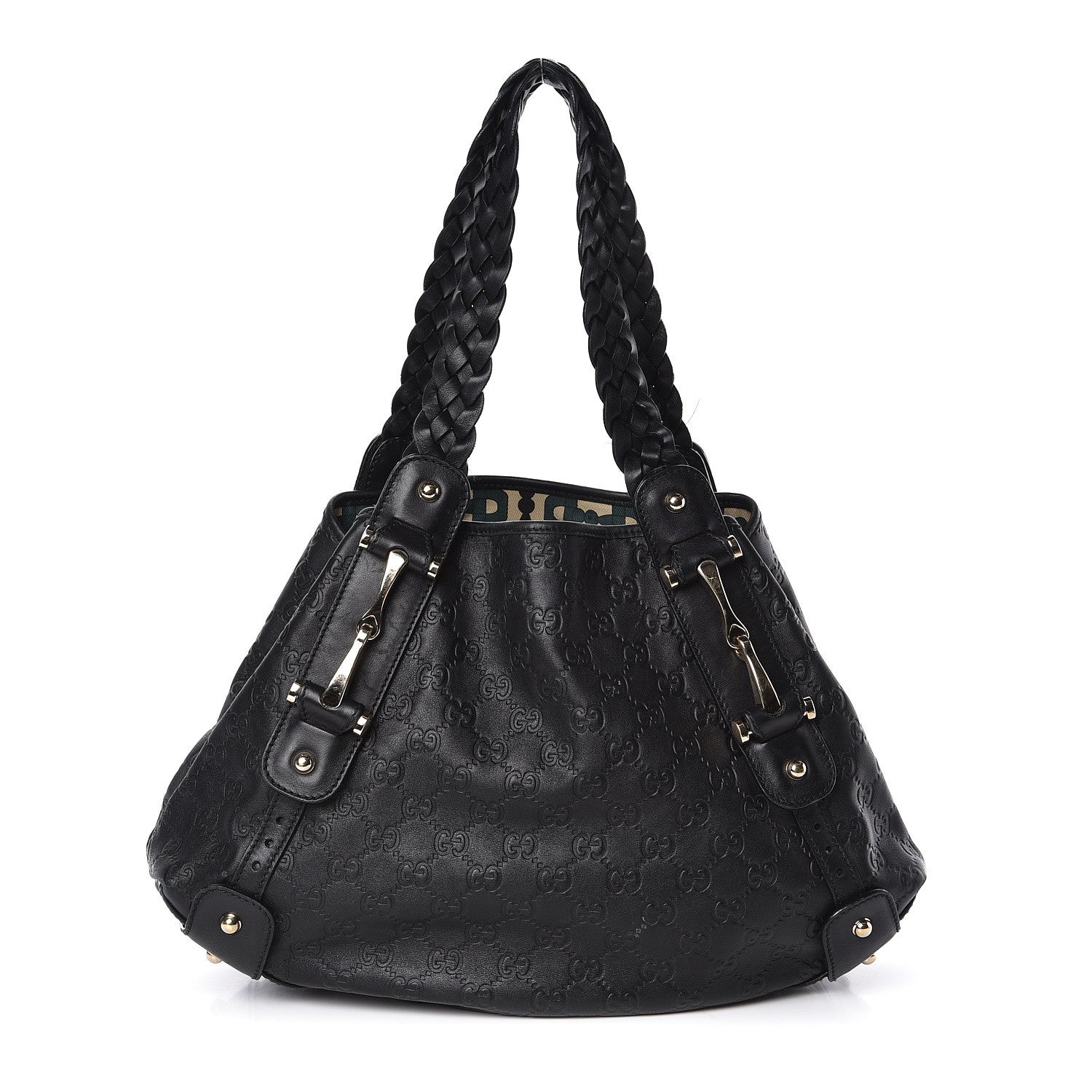 Gucci Guccissima Small Pelham Shoulder Bag Black 1 of 11