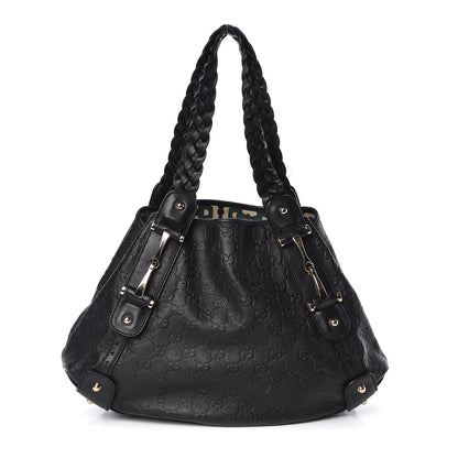 Gucci Guccissima Small Pelham Shoulder Bag Black 1 of 11