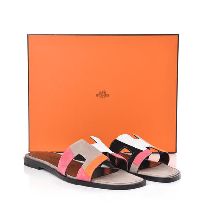Hermes Suede Goatskin Oran Sandals 36 9 of 9
