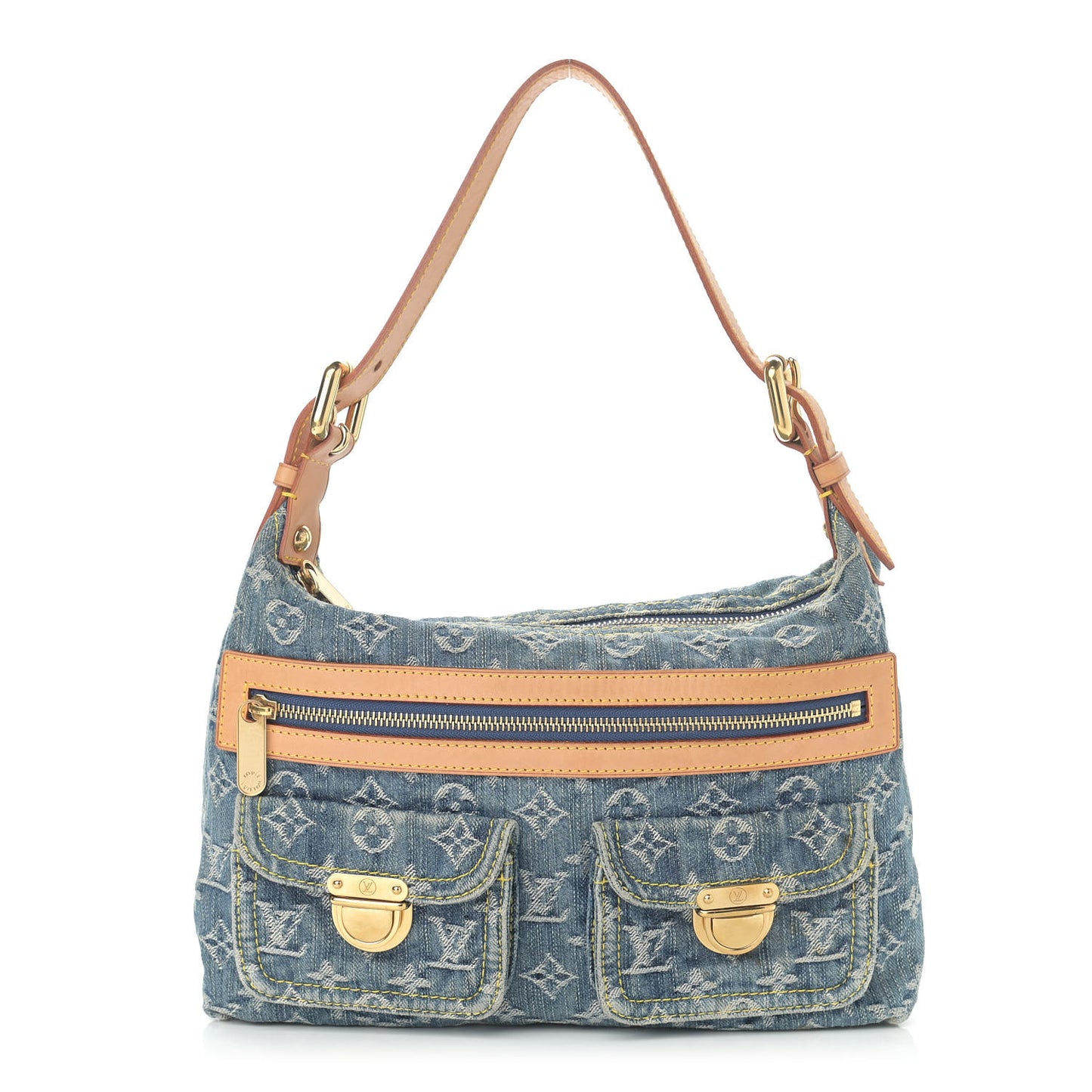 Monogram Denim Baggy PM Blue