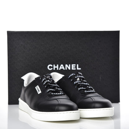 Chanel Calfskin CC Womens Sneakers 41 Black 10 of 10