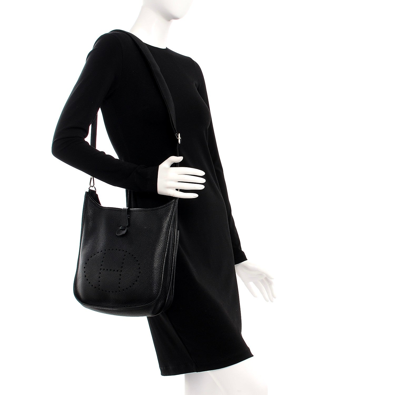 Hermes Taurillon Clemence Evelyne III PM Black 2 of 7