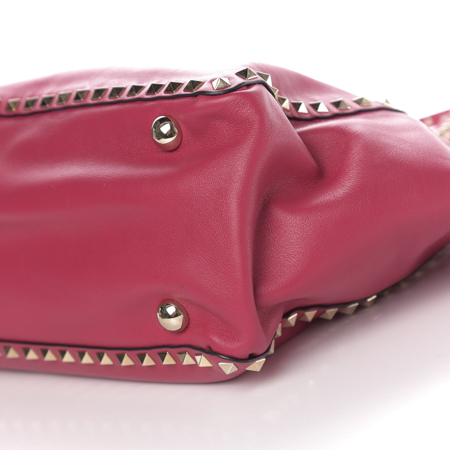 Vitello Medium Rockstud Tote Cyclamin