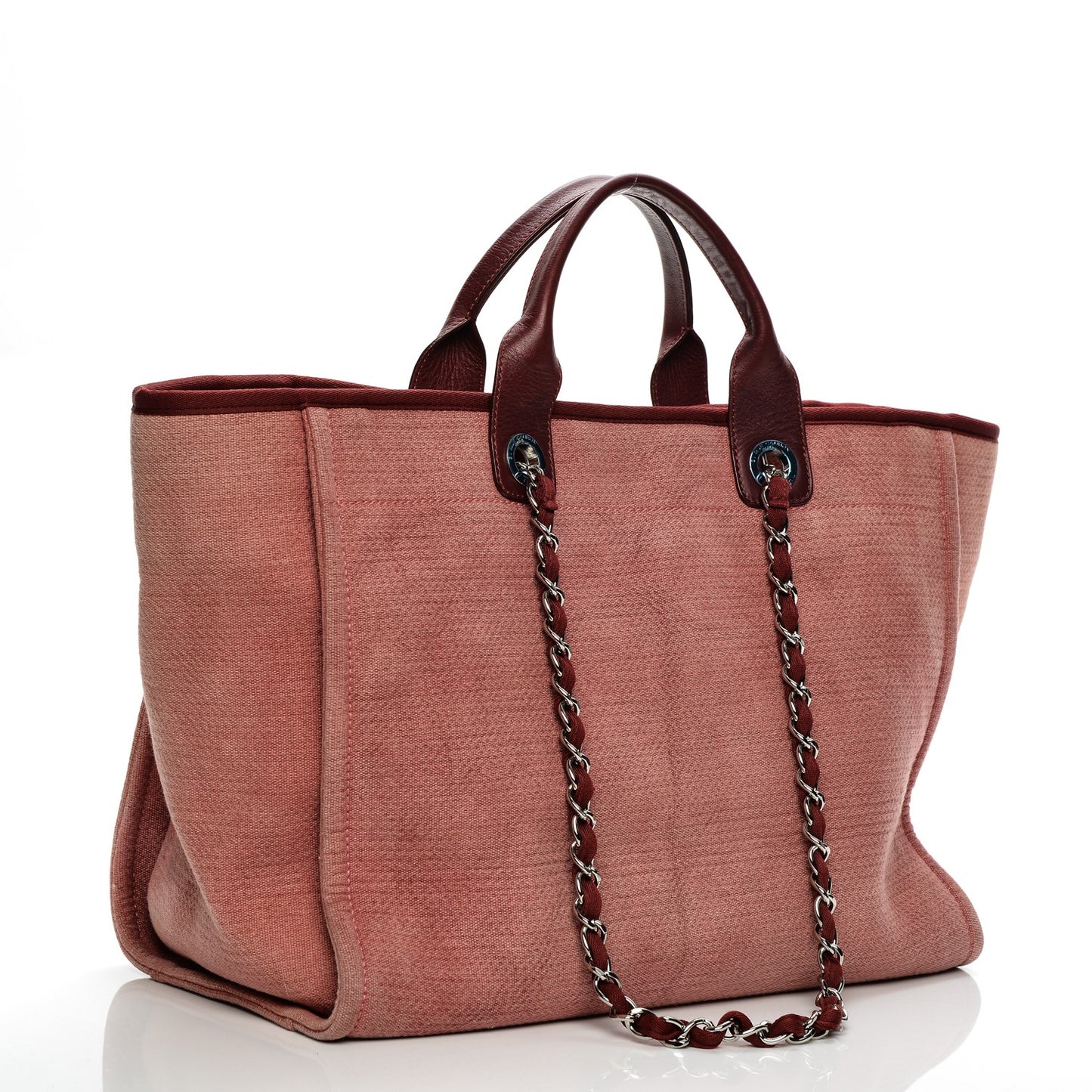 Canvas Large Deauville Tote Red