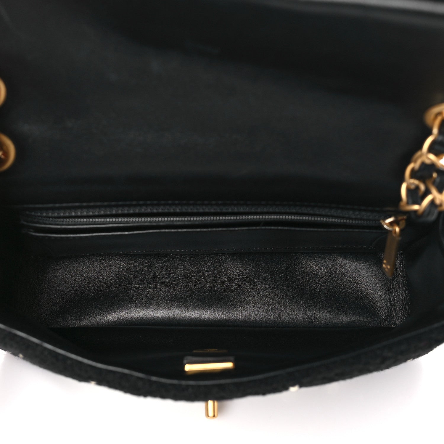 Chanel Tweed Pearl Small Cosmos Flap Black 5 of 9