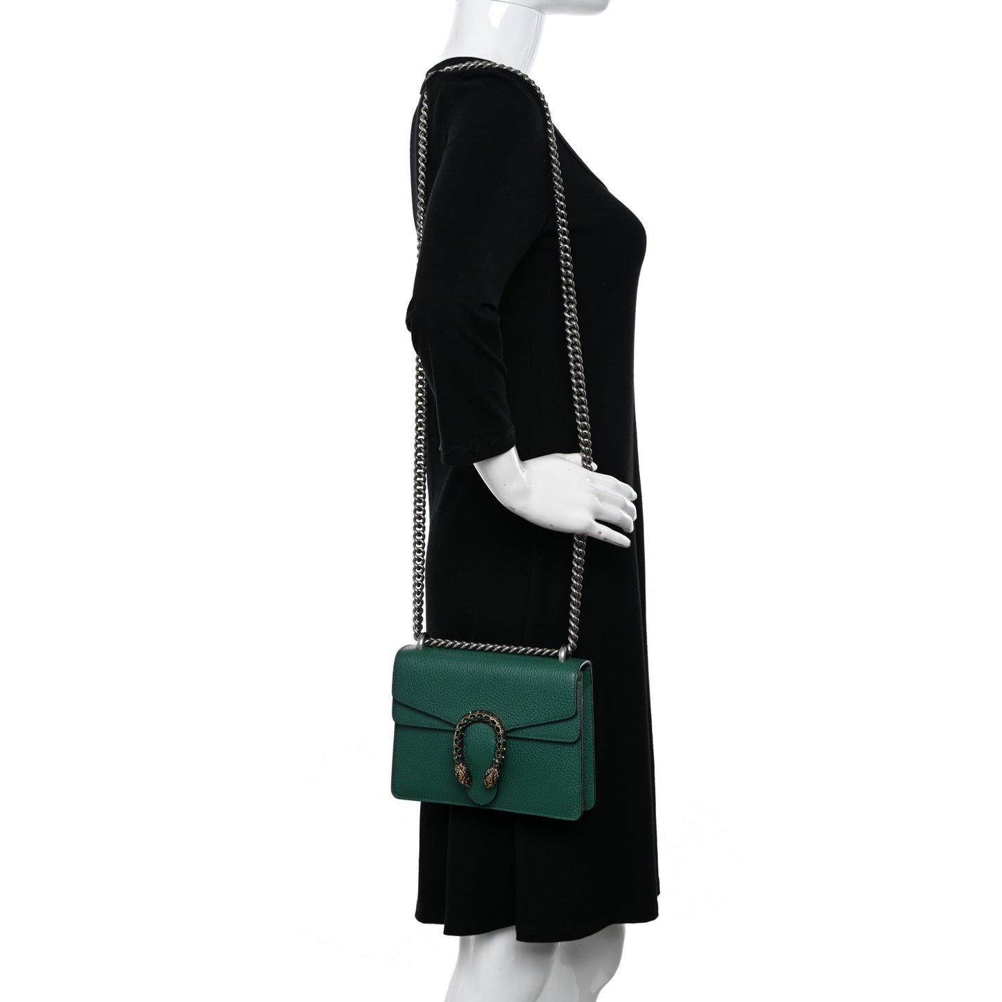 Calfskin Mini Dionysus Shoulder Bag Emerald
