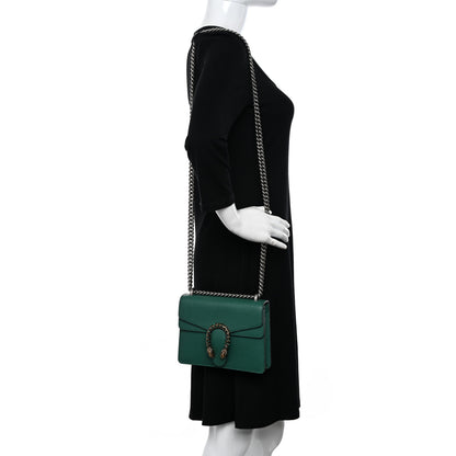 Gucci Calfskin Mini Dionysus Shoulder Bag Emerald 2 of 10