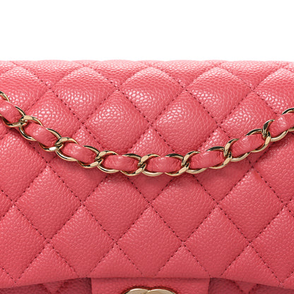 Chanel Caviar Quilted Medium Double Flap Pink 7 of 9