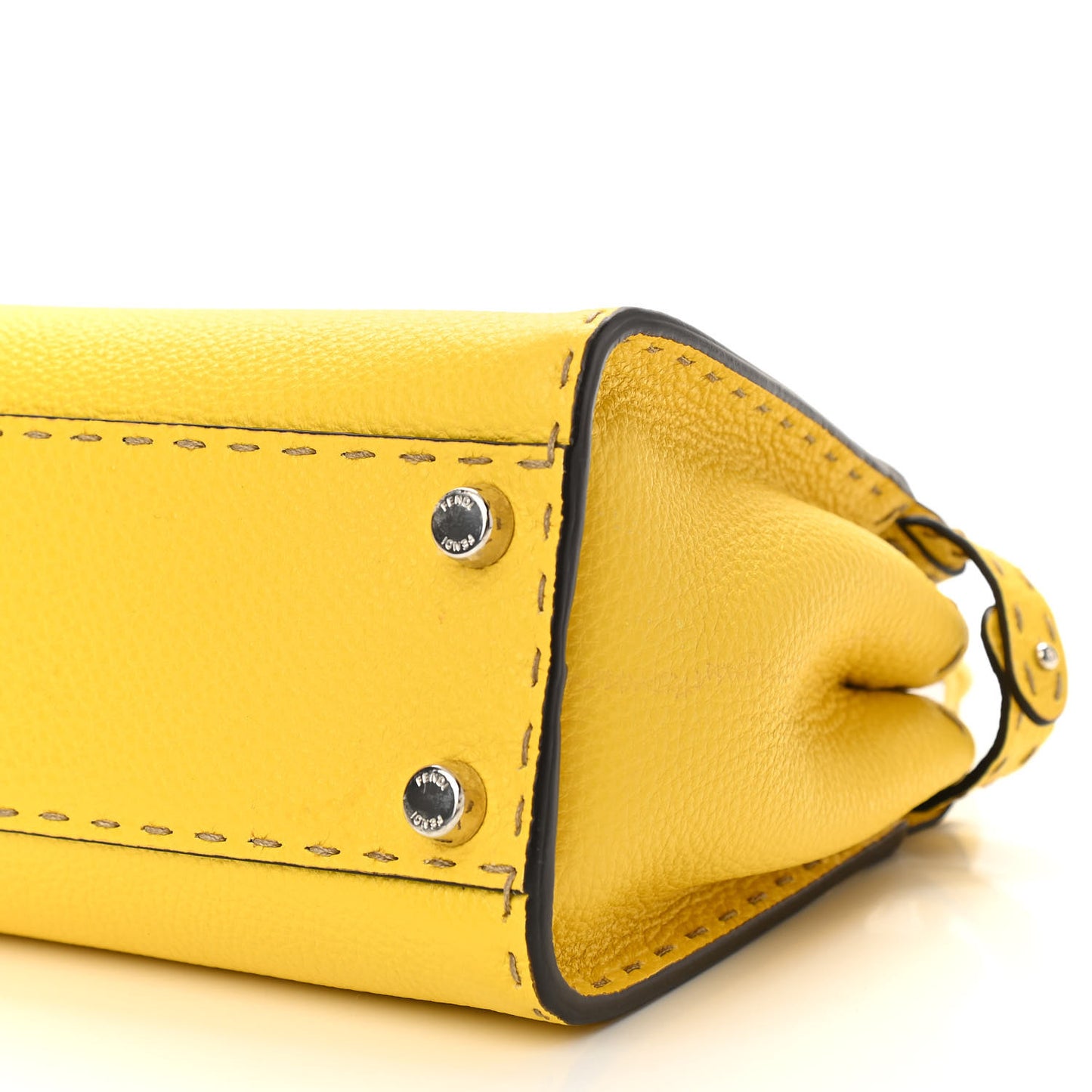 Cuoio Romano Selleria Mini Peekaboo Iconic Satchel Limone