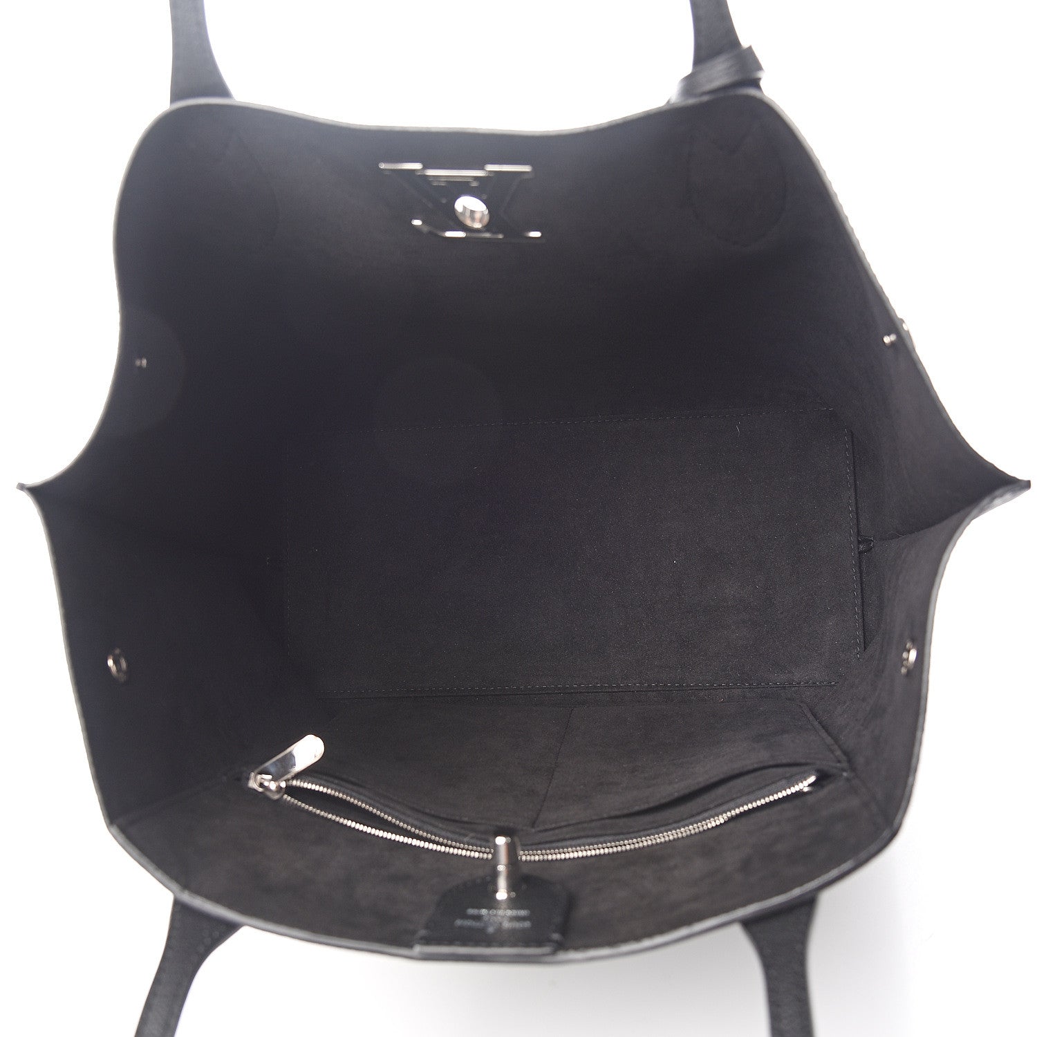 Louis Vuitton Calfskin Lockme Go Tote Black 4 of 8