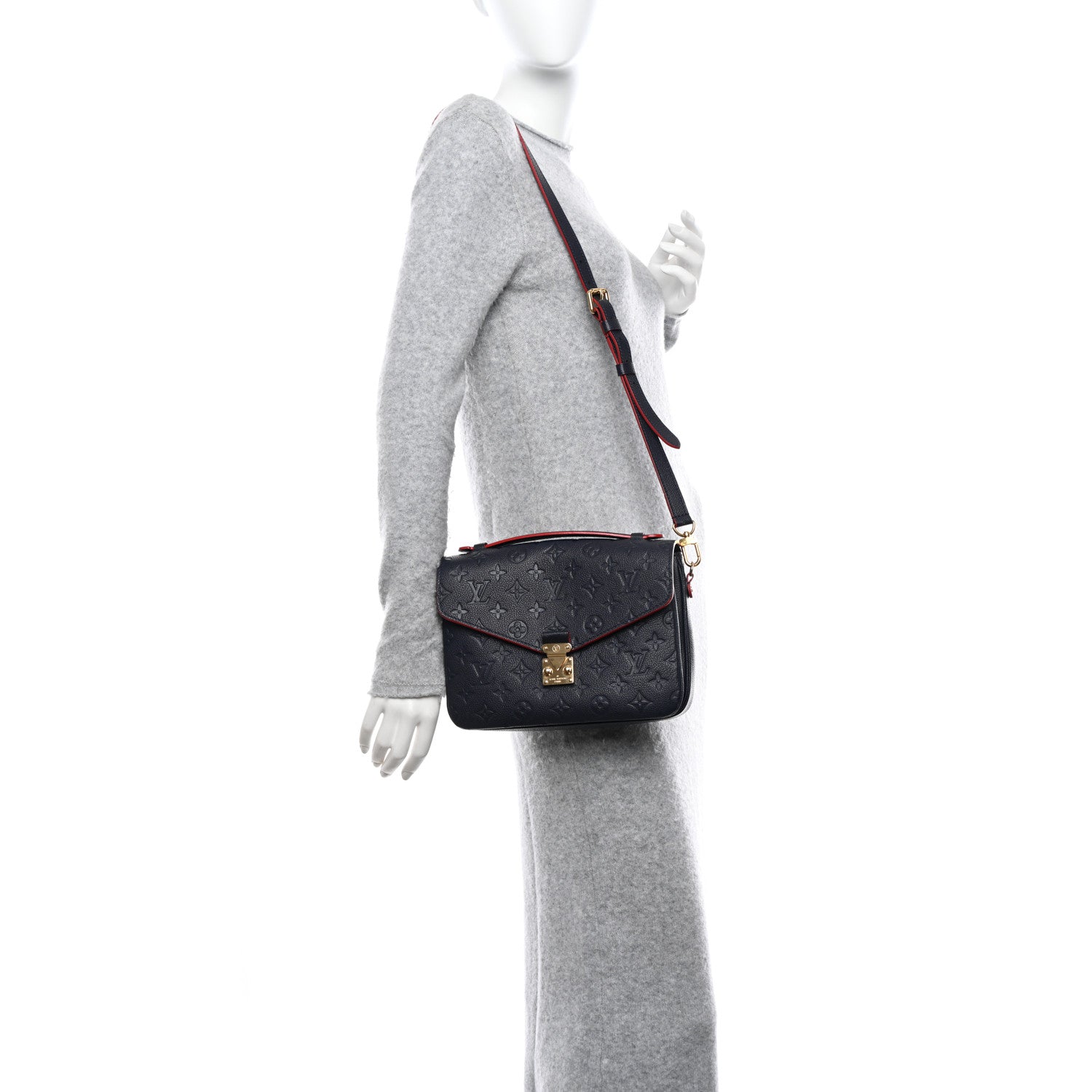 Louis Vuitton Empreinte Pochette Metis Marine Rouge 2 of 11