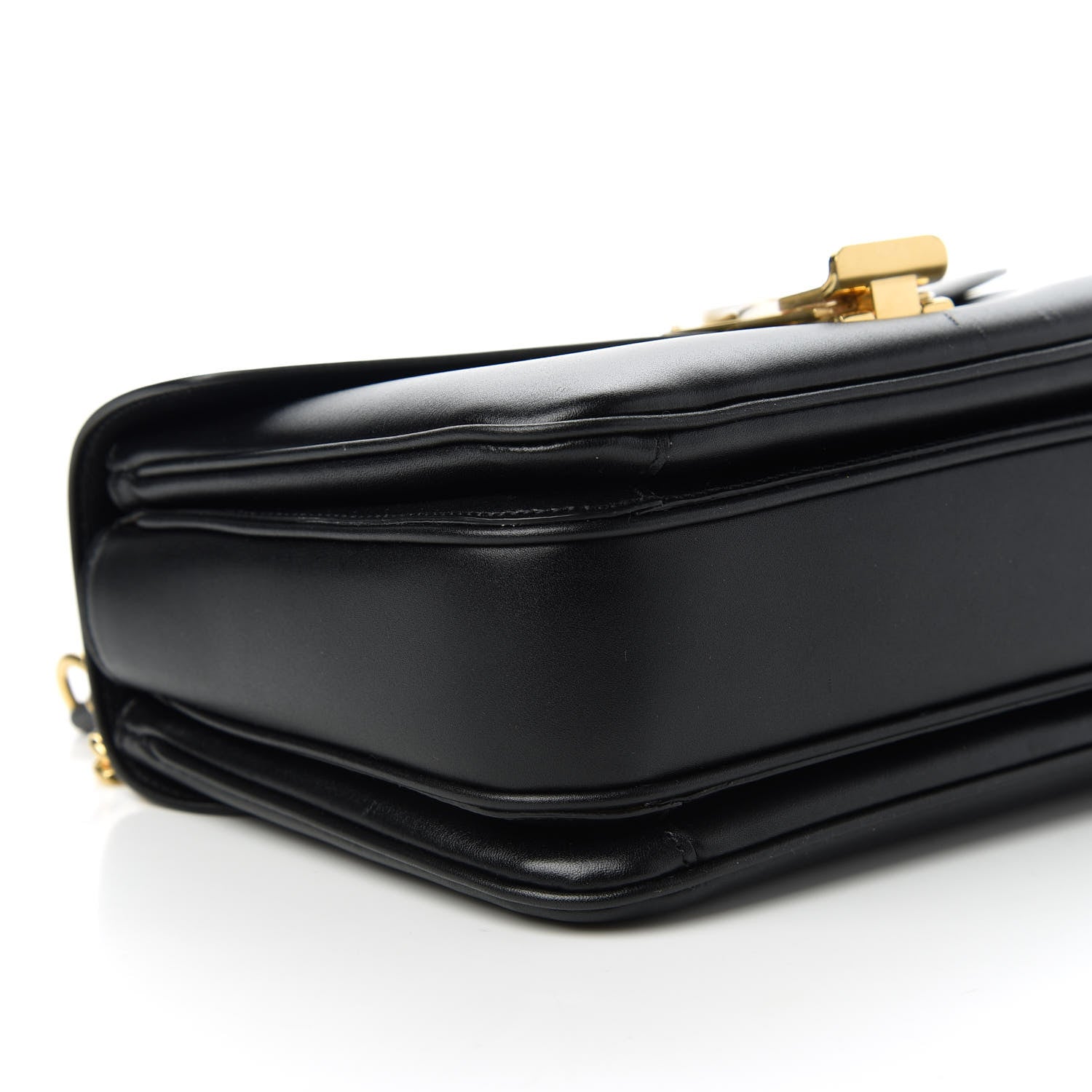 Celine Shiny Calfskin Medium C Bag Black 6 of 10